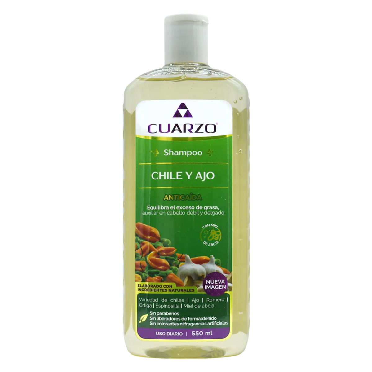 Shampoo de Chile y Ajo