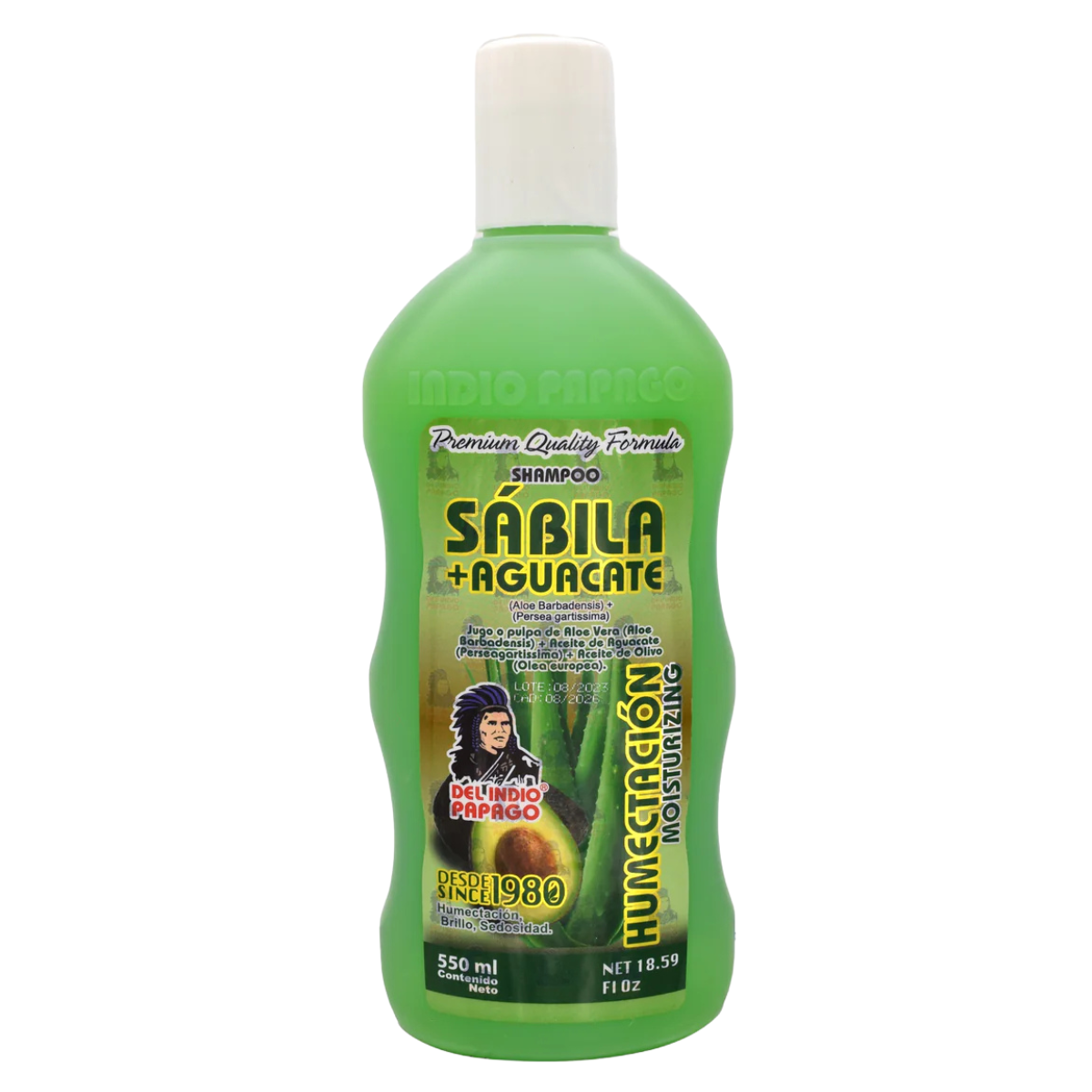 Shampoo de Sábila y Aguacate