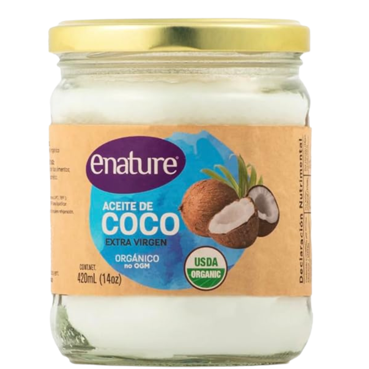 Aceite de Coco Extra Virgen Orgánico (420 ml)