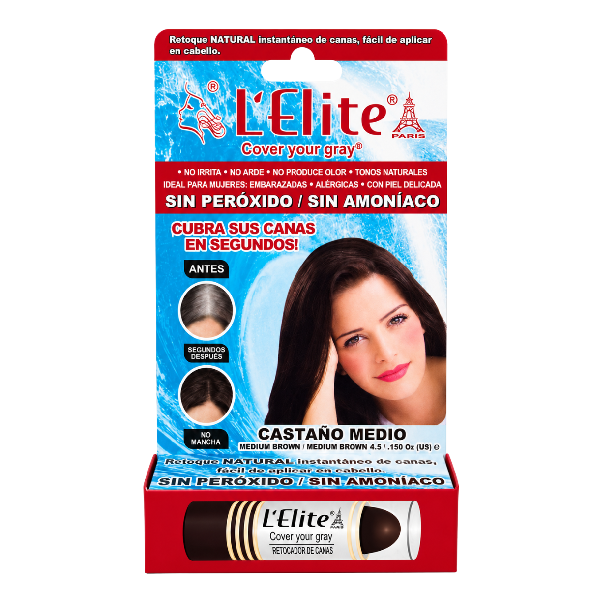 Retocador de Canas en Barra (Castaño Medio)