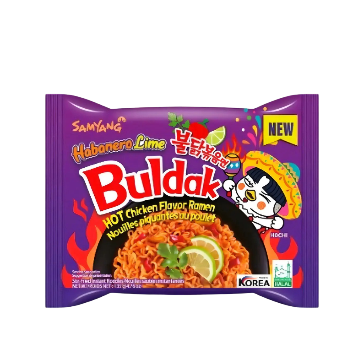 Buldak Sopa Instantánea (Sabor Habanero Limón)