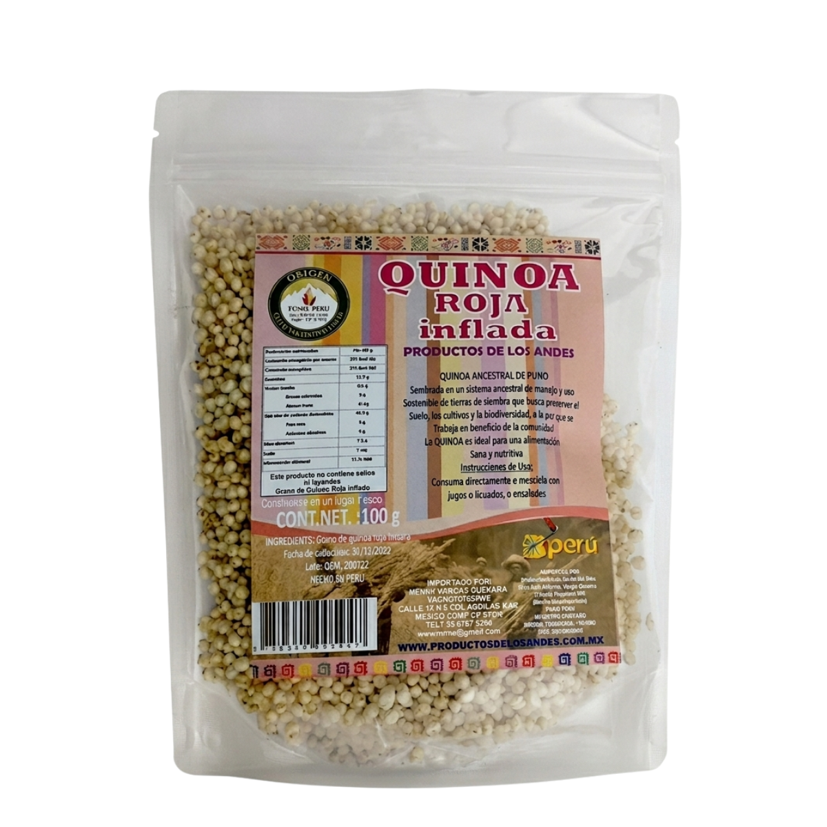 Quinoa Roja Inflada