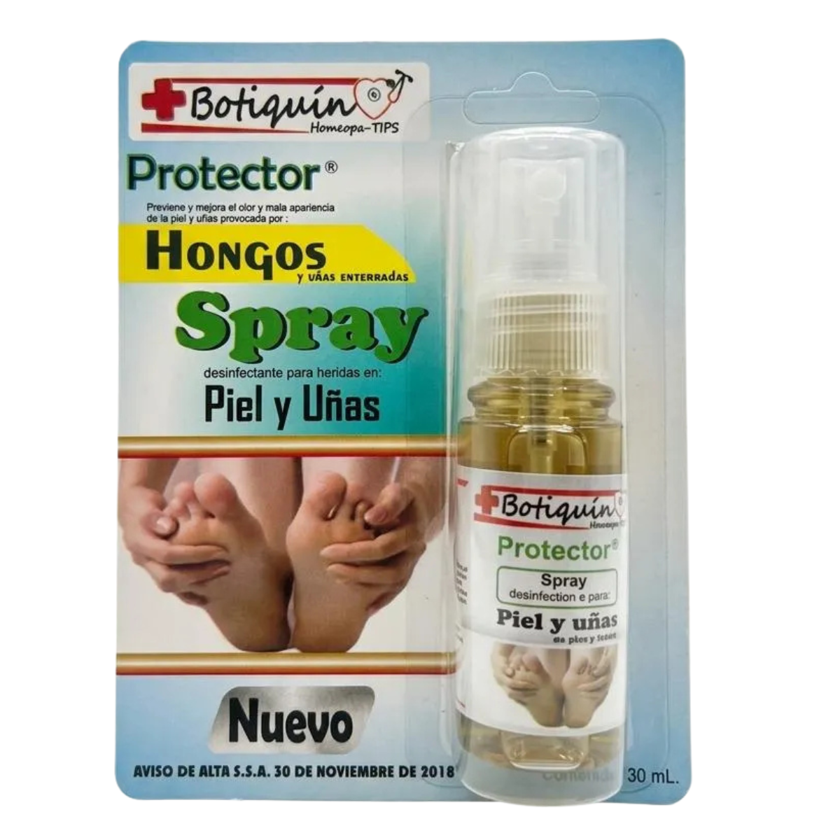 Spray Desinfectante para Piel y Uñas
