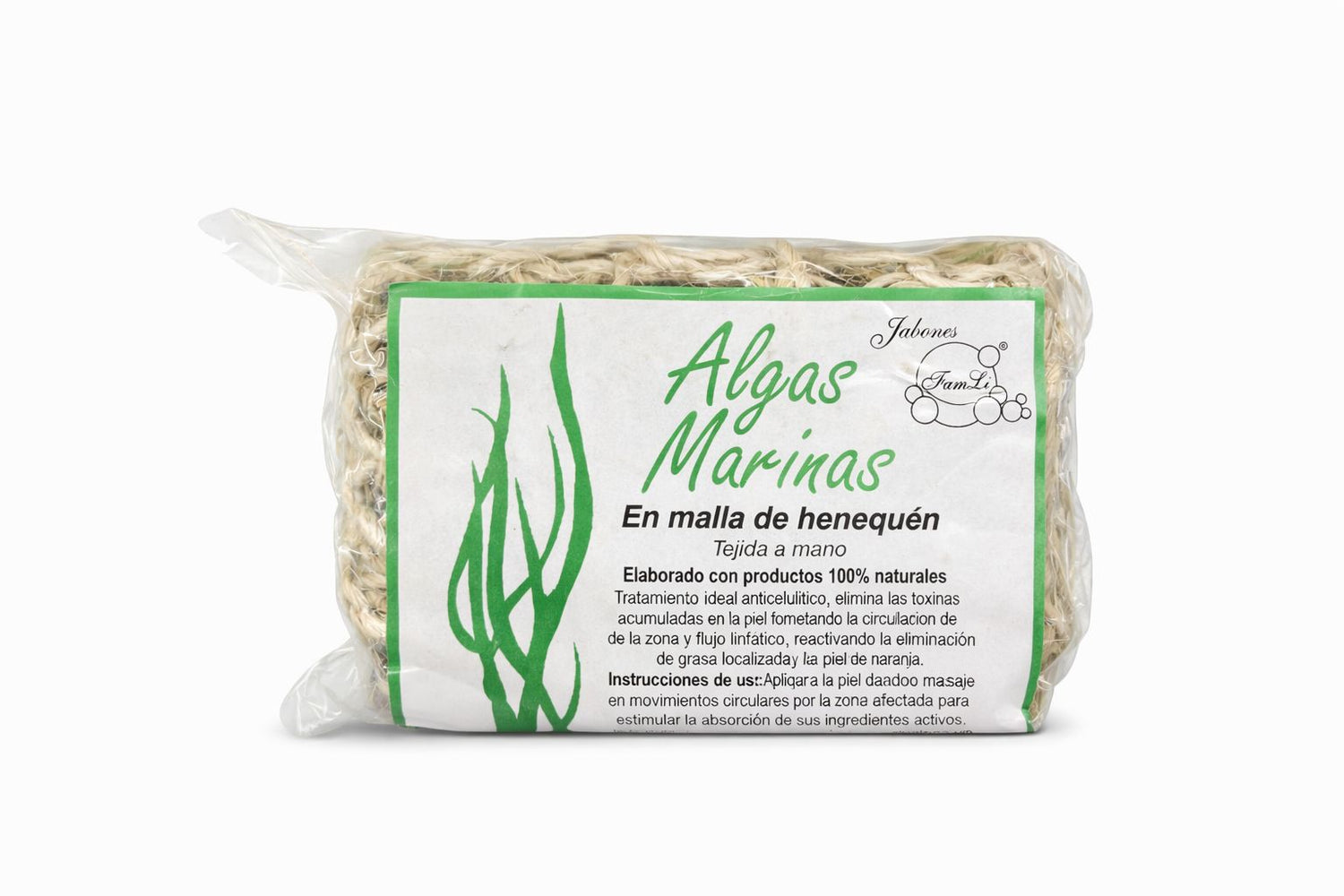 Jabón de Algas Marinas con Malla de Henequén