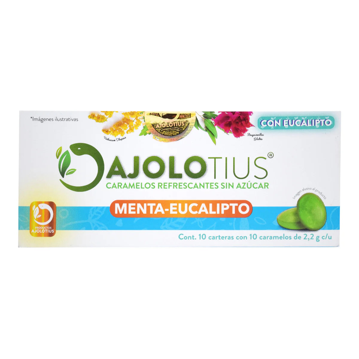 Ajolotius Caramelos (Sabor Menta-Eucalipto)