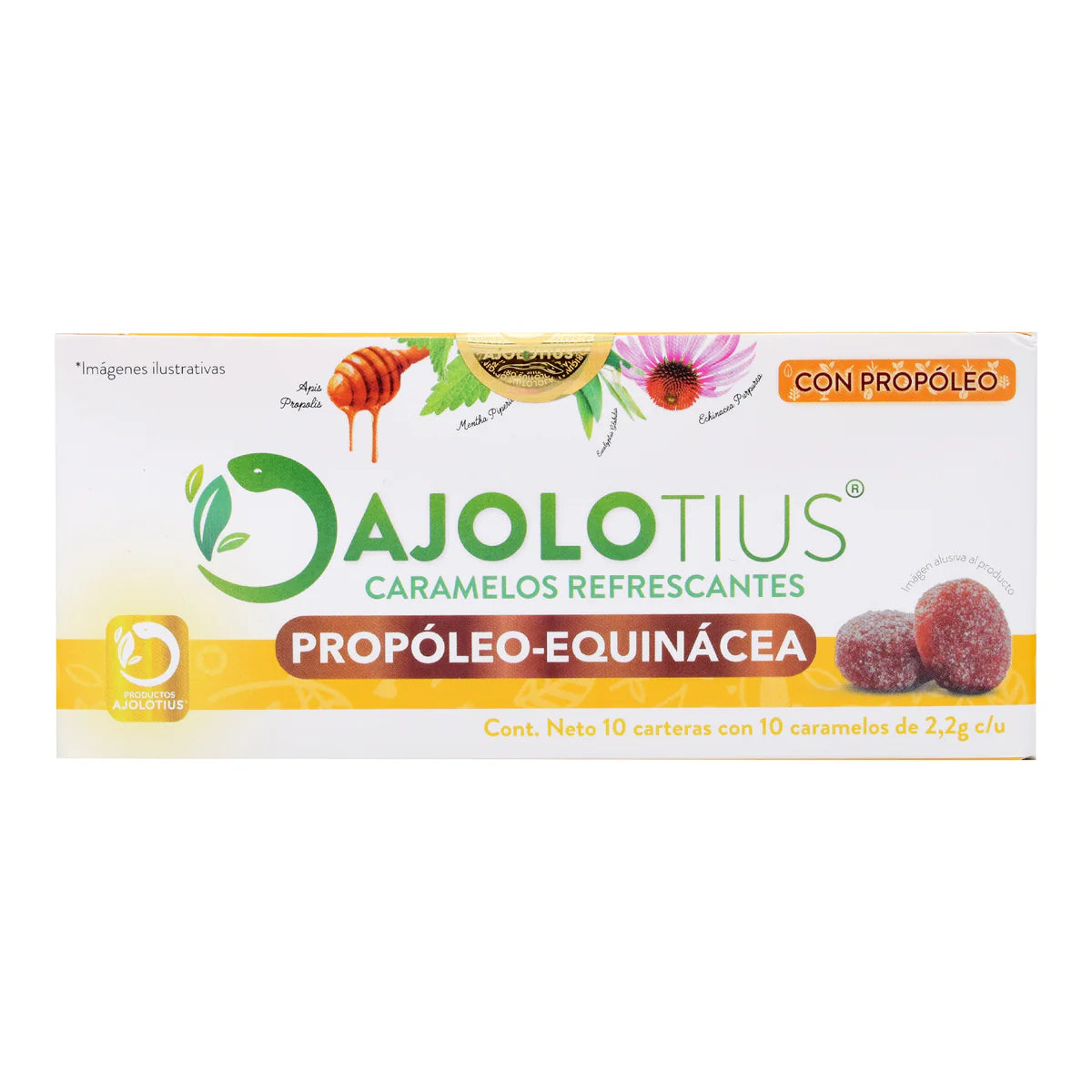Ajolotius Caramelos (Sabor Propóleo-Equinácea)