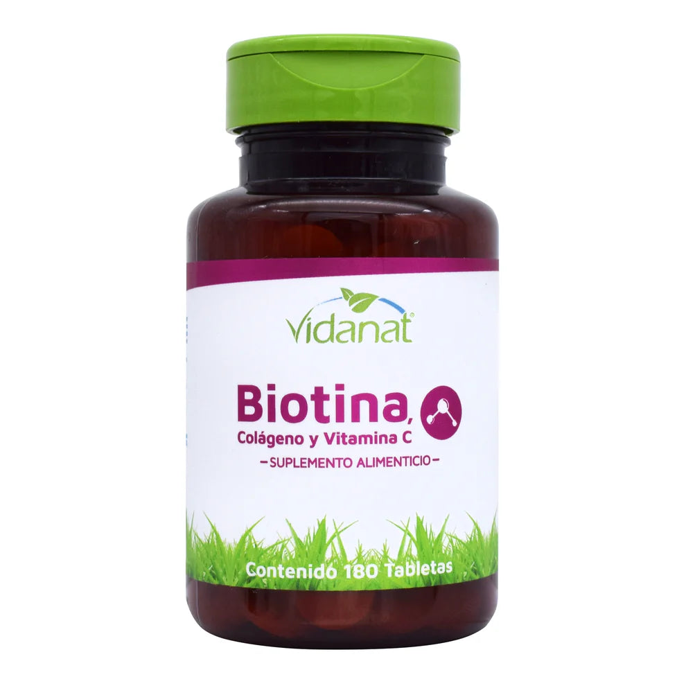 Biotina, Colágeno y Vitamina C Tabletas
