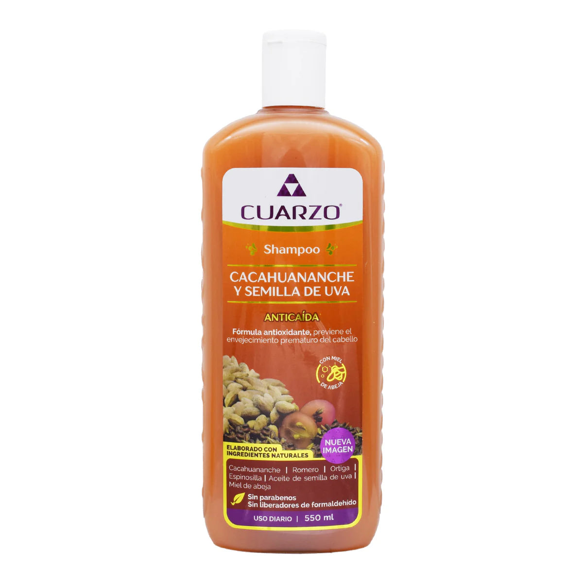 Shampoo de Cacahuananche y Semilla de Uva