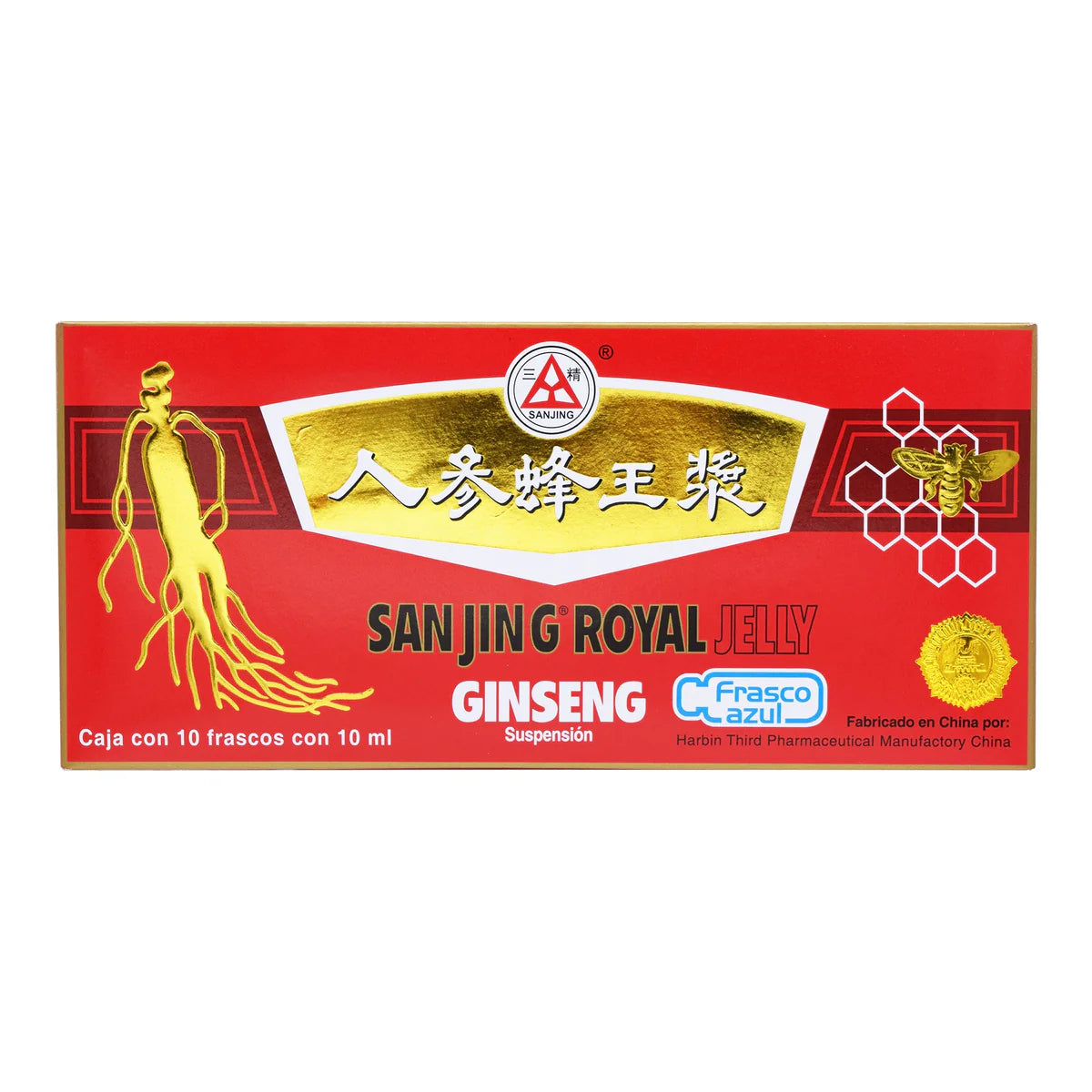 Ginseng Sanjing Royal Jelly Suspensión (10 Frascos)