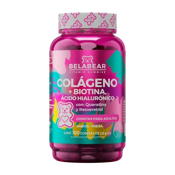 Colágeno, Biotina y Ácido Hialurónico Gomitas
