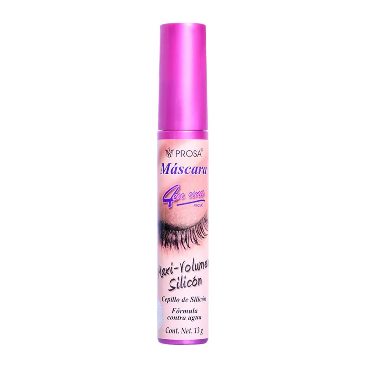 Máscara de Pestañas 4 en 1 Maxivolumen Silicón (Negro)